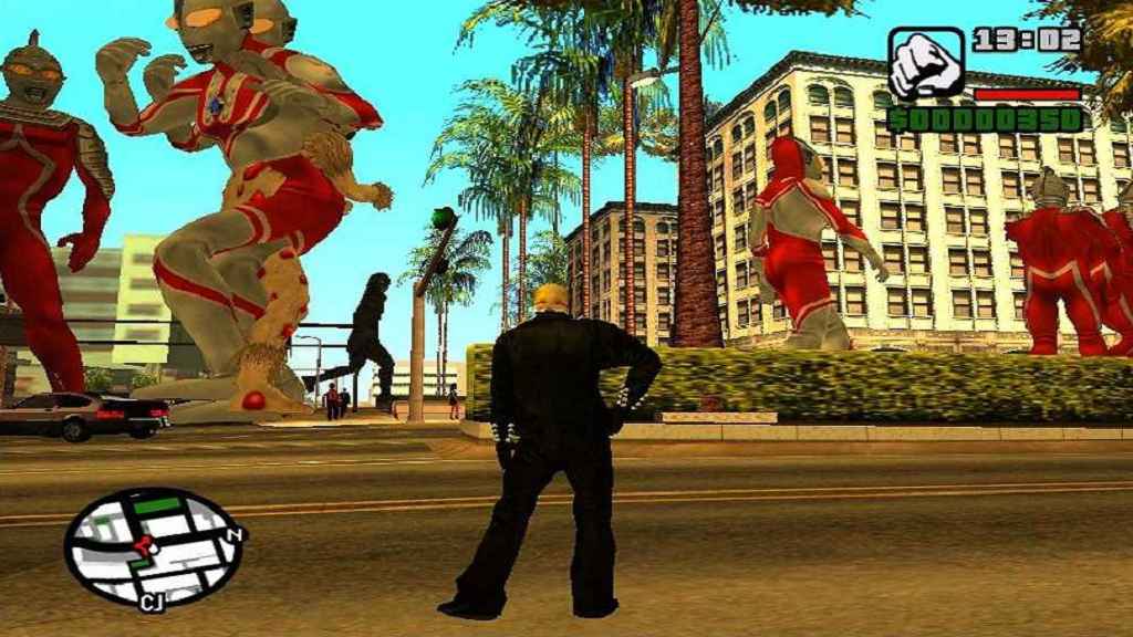 图片[2]-GTA 侠盗猎车 圣安地列斯 人物MOD 奥特曼大战怪兽CLE-我爱模组网-GTA5MOD下载资源网