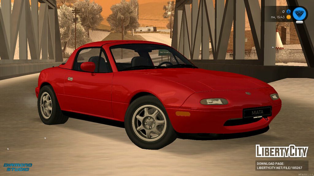 图片[2]-[GTA：圣安地列斯MOD]马自达 Miata MX-5 1989+CCD-我爱模组网-GTA5MOD下载资源网