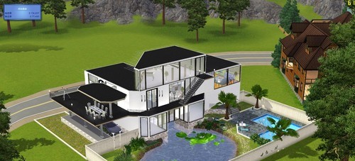 模拟人生3 MOD房建 黑白风格的别墅-我爱模组网-GTA5MOD下载资源网