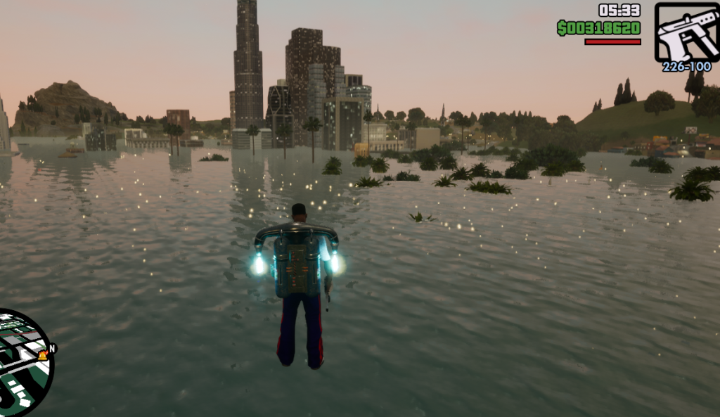 图片[2]-《侠盗猎车手三部曲重制版》被水淹没的圣都MOD-我爱模组网-GTA5MOD下载资源网