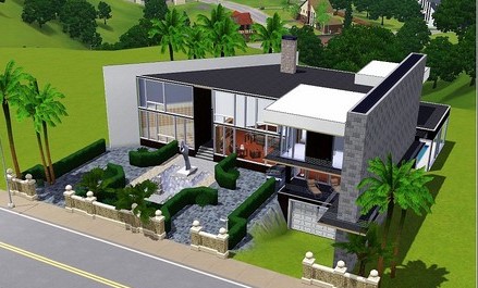 《模拟人生3》MOD房建 <七月>小型家庭别墅-我爱模组网-GTA5MOD下载资源网
