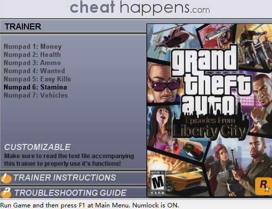 《侠盗猎车手4：自由城故事》v1.0.6.0修改器(Promo)-我爱模组网-GTA5MOD下载资源网
