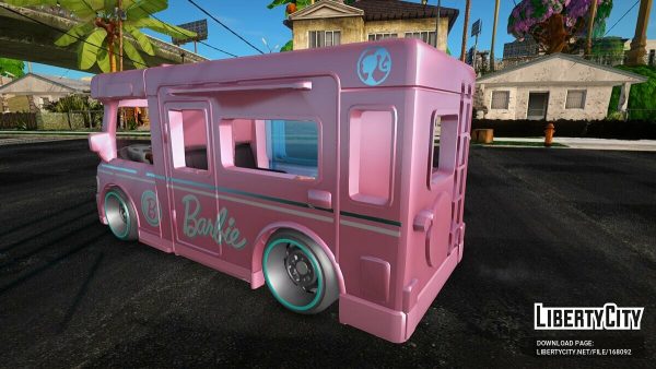 [GTA:圣安地列斯MOD]芭比梦幻露营车-我爱模组网-GTA5MOD下载资源网