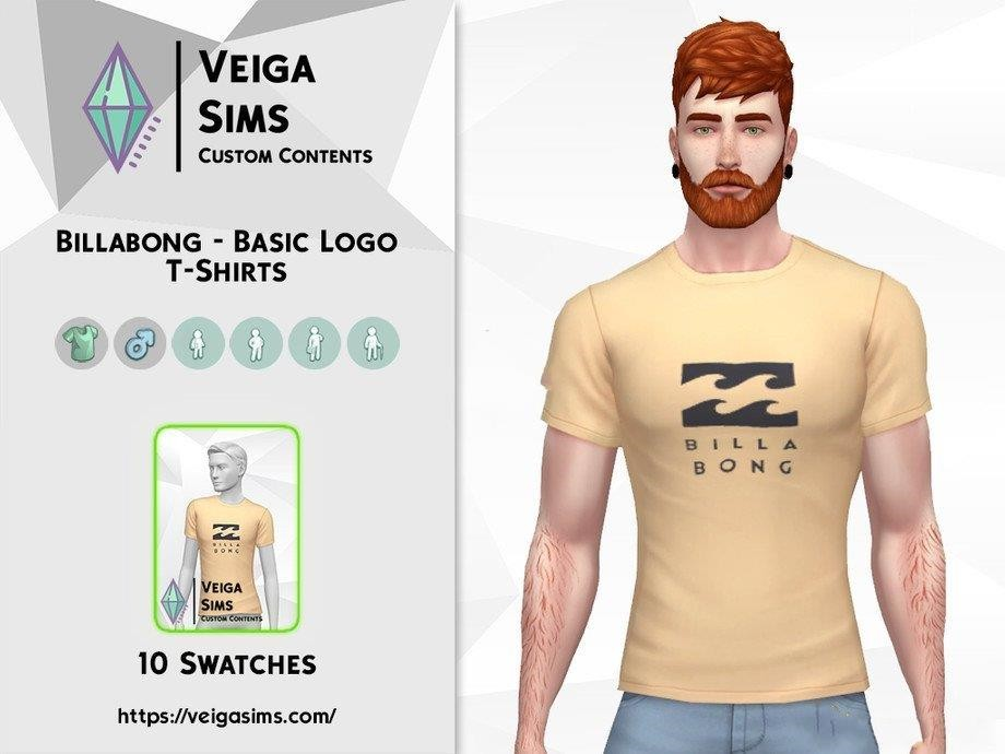 《模拟人生4》男士简单logo上衣MOD-我爱模组网-GTA5MOD下载资源网
