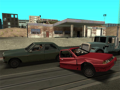 [GTA:圣安地列斯MOD]半边汽车MOD-我爱模组网-GTA5MOD下载资源网