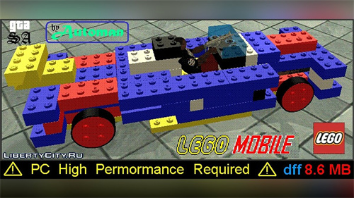 [GTA:圣安地列斯MOD]乐高积木赛车-我爱模组网-GTA5MOD下载资源网