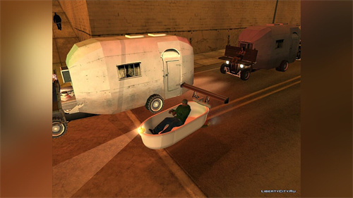 [GTA:圣安地列斯MOD]可驾驶员的浴缸-我爱模组网-GTA5MOD下载资源网