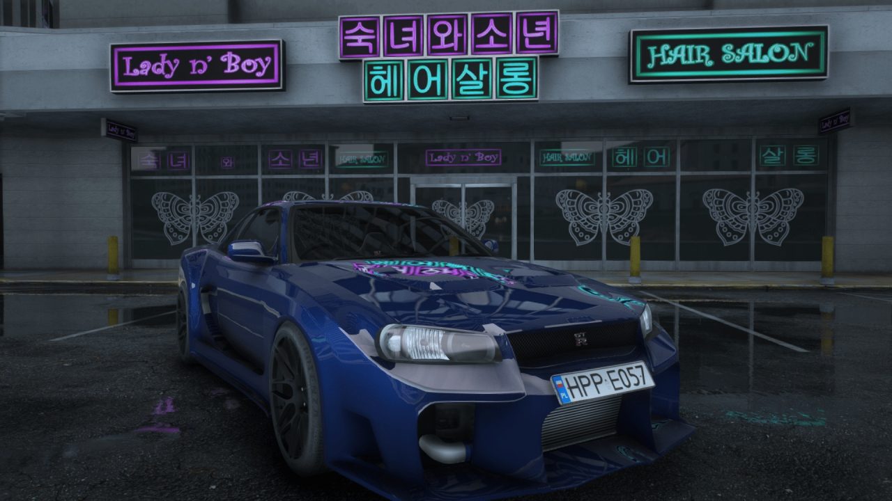 [GTA5MOD]Nissan Skyline GT-R R34 – 天空之美 [附加_替换_FiveM]-我爱模组网-GTA5MOD下载资源网