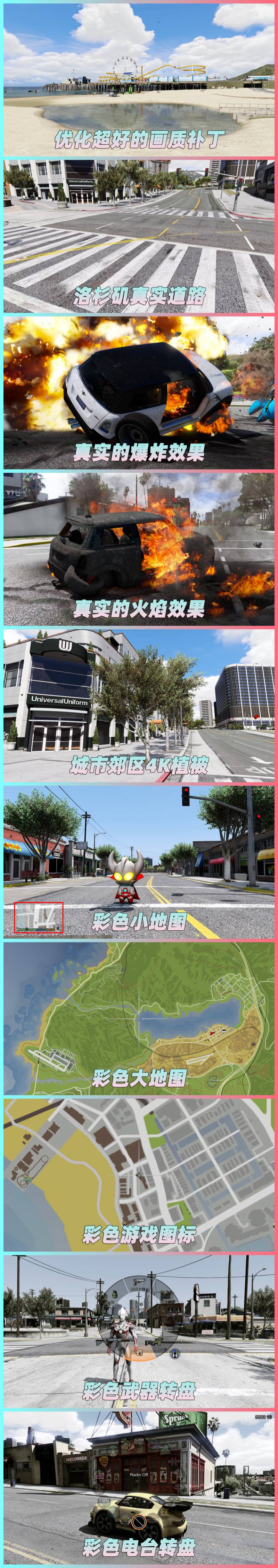 图片[2]-GTA5MOD整合版 v1.41真实画质 2302辆现实载具 1006位精品人物 超多实用脚本 众多超级英雄脚本 [赠送：修改器 运行库 无限金币 通关存档]【132GB】-我爱模组网-GTA5MOD下载资源网