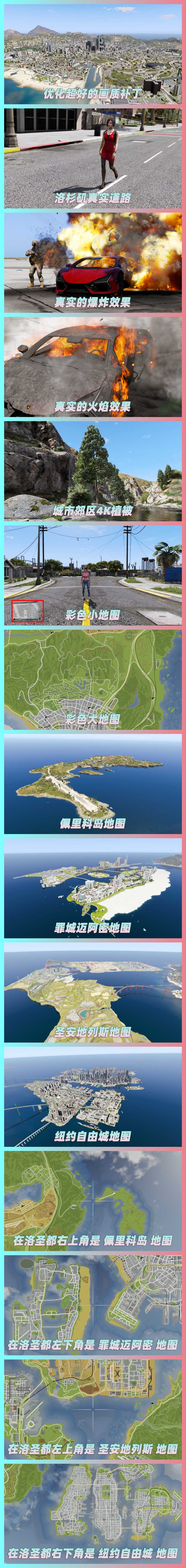 图片[2]-GTA5MOD整合版 v1.68 真实画质 3500+辆现实载具 2000+位精品人物 超多实用脚本 [罪城迈阿密 圣安地列斯 纽约自由城 佩里科岛 4张超大地图] [赠送：修改器 运行库 无限金币 通关存档]【233GB】-我爱模组网-GTA5MOD下载资源网