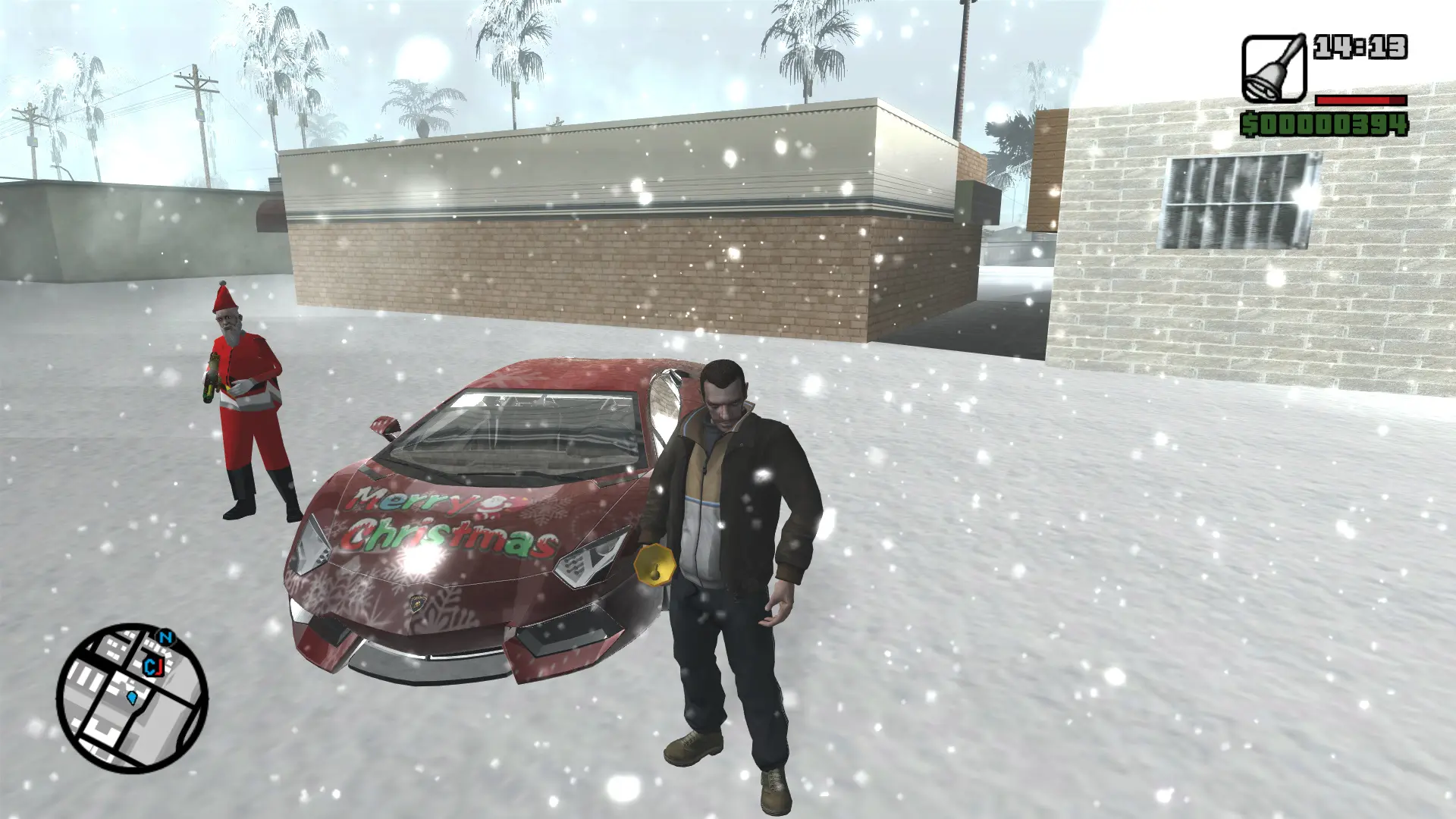 图片[7]-GTA 圣安地列斯 圣诞节 雪天冬季 精品汉化整合版 大雪冬季2.0升级版 Win11最新光影舒适色调流畅版 大屏优化 FPS优化 真实武器包 汉化版 [赠送：运行库 通关存档 无限金币] [6.02 GB]-我爱模组网-GTA5MOD下载资源网