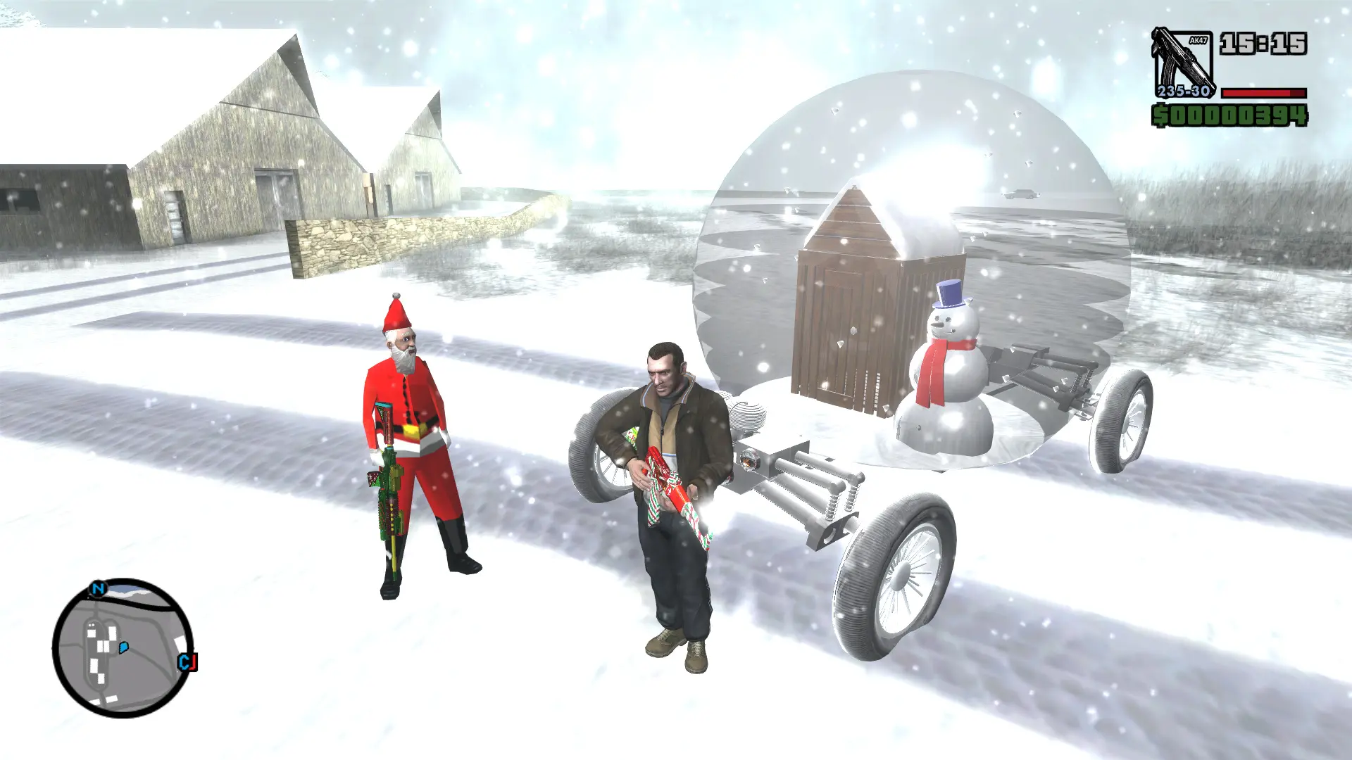 图片[8]-GTA 圣安地列斯 圣诞节 雪天冬季 精品汉化整合版 大雪冬季2.0升级版 Win11最新光影舒适色调流畅版 大屏优化 FPS优化 真实武器包 汉化版 [赠送：运行库 通关存档 无限金币] [6.02 GB]-我爱模组网-GTA5MOD下载资源网