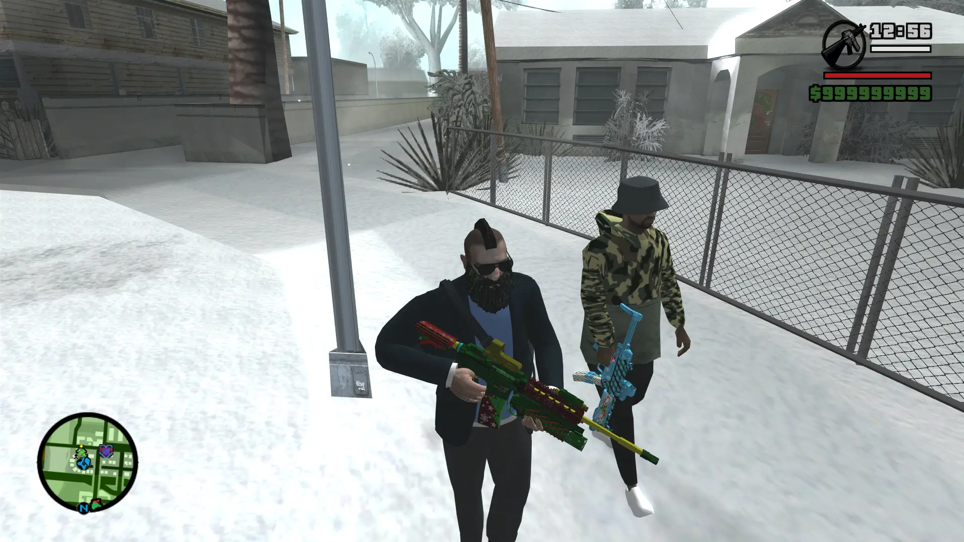 图片[14]-GTA 圣安地列斯 圣诞节 雪天冬季 精品汉化整合版 大雪冬季2.0升级版 Win11最新光影舒适色调流畅版 大屏优化 FPS优化 真实武器包 汉化版 [赠送：运行库 通关存档 无限金币] [6.02 GB]-我爱模组网-GTA5MOD下载资源网