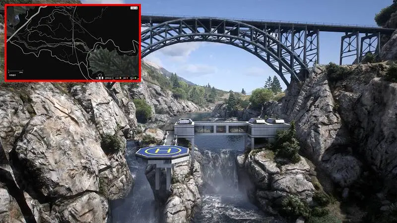 图片[2]-GTA5 雷通峡谷 桥下豪宅 Mansion under the bridge 覆盖版【10.0MB】-我爱模组网-GTA5MOD下载资源网